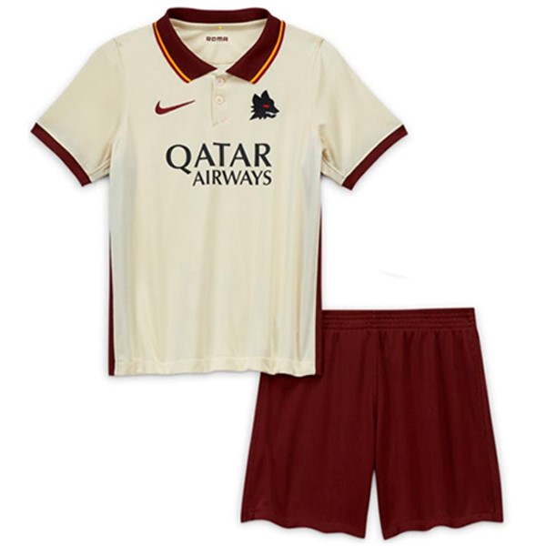 Camiseta AS Roma 2ª Niños 2020-2021 Blanco